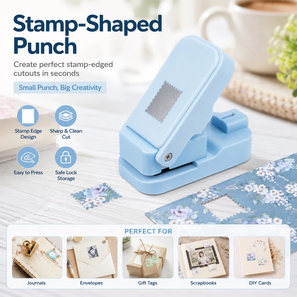 Handbags - Postage Stamp Edge Paper Punch for