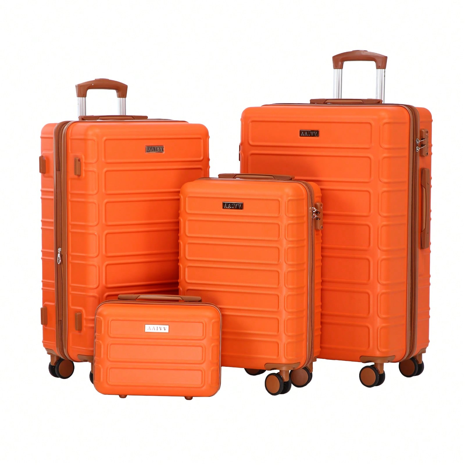 Expandable Hard Shell Luggage Set - 4-In-1 Expandable ABS Luggage Set, 13/20/26/28