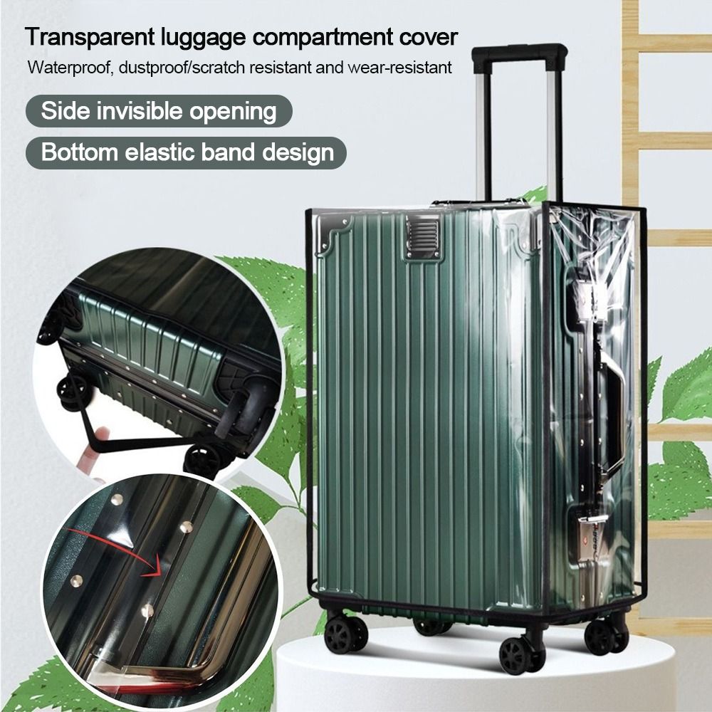 Waterproof Suitcase Cover Protector - Durable Full Transparent Luggage Protector Cover
