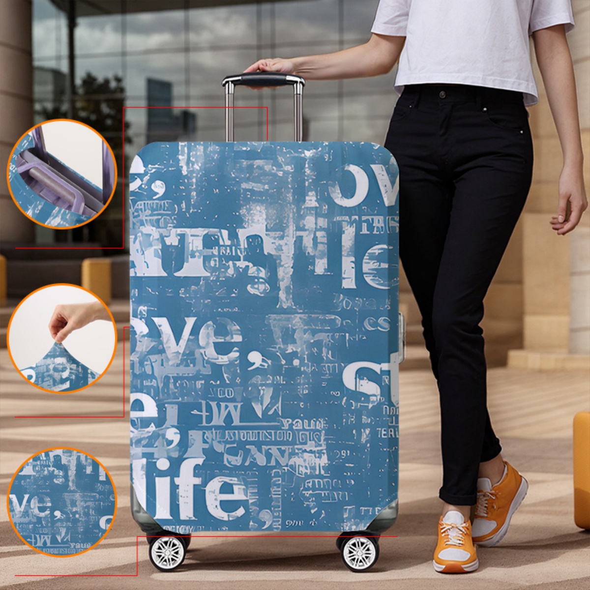 Luggage Cover Protector Elasti - đánh giá và giá Waterproof Suitcase Cover Protector