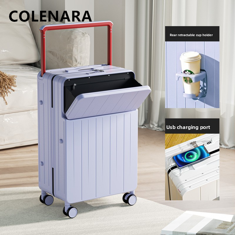 COLENARA Multifunctional Suitc - đánh giá và giá Front Opening Laptop Luggage 24 Inch