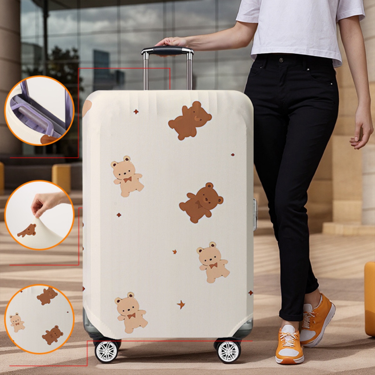 Luggage Cover Protector Elasti - đánh giá và giá Waterproof Suitcase Cover Protector