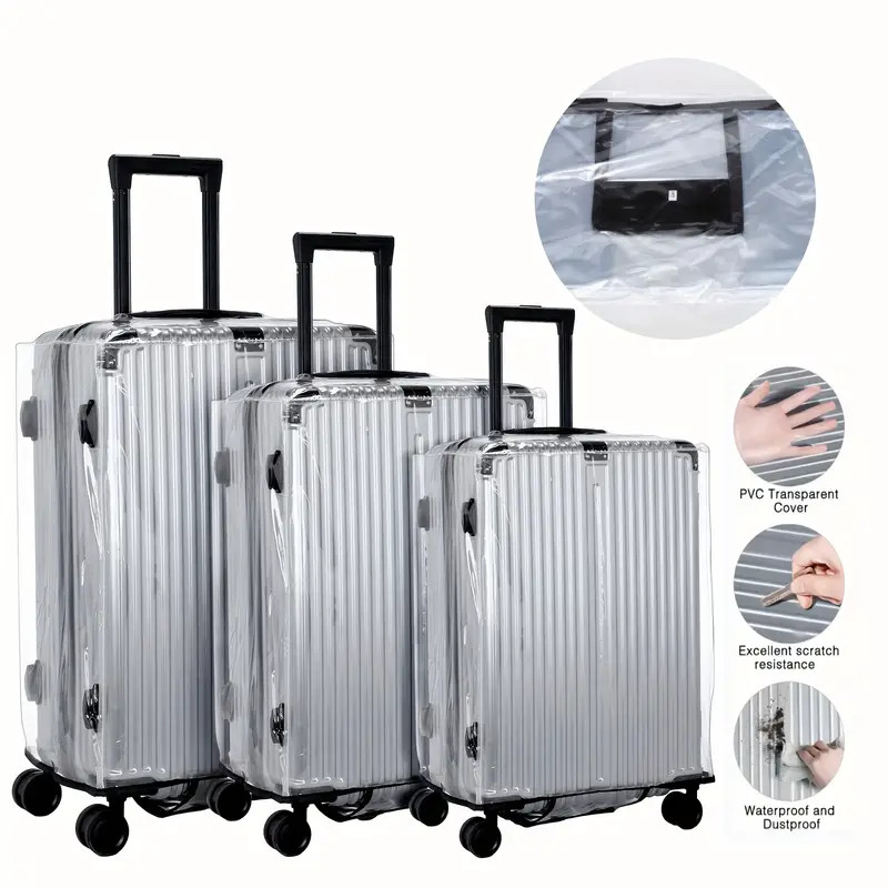 18-30 Inch Suitcase PVC Cover  - đánh giá và giá Luggage Protective Cover Transparent