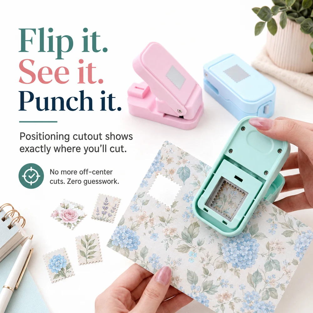 Postage Stamp Edge Paper Punch - đánh giá và giá Handbags