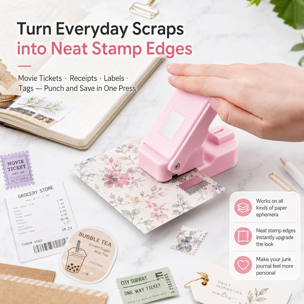 Postage Stamp Edge Paper Punch - đánh giá và giá Handbags
