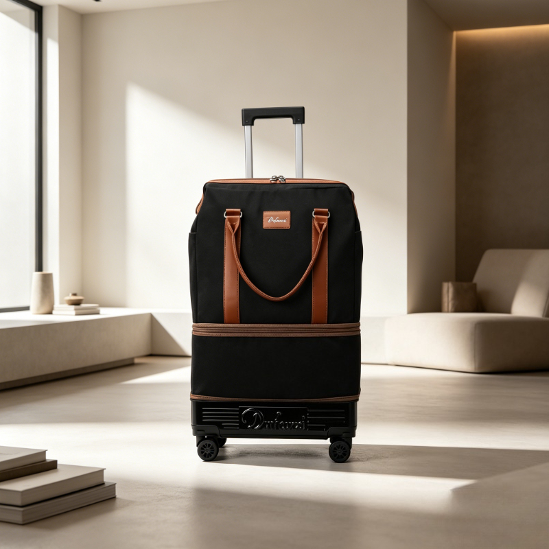 Foldable Wheeled Duffel Bag, L - đánh giá và giá Foldable Rolling Luggage Bag