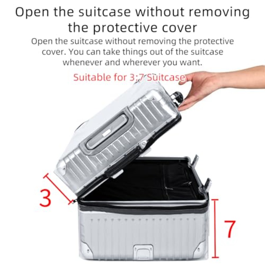 Veki Clear Suitcase Cover PVC  - đánh giá và giá Luggage Protective Cover Transparent