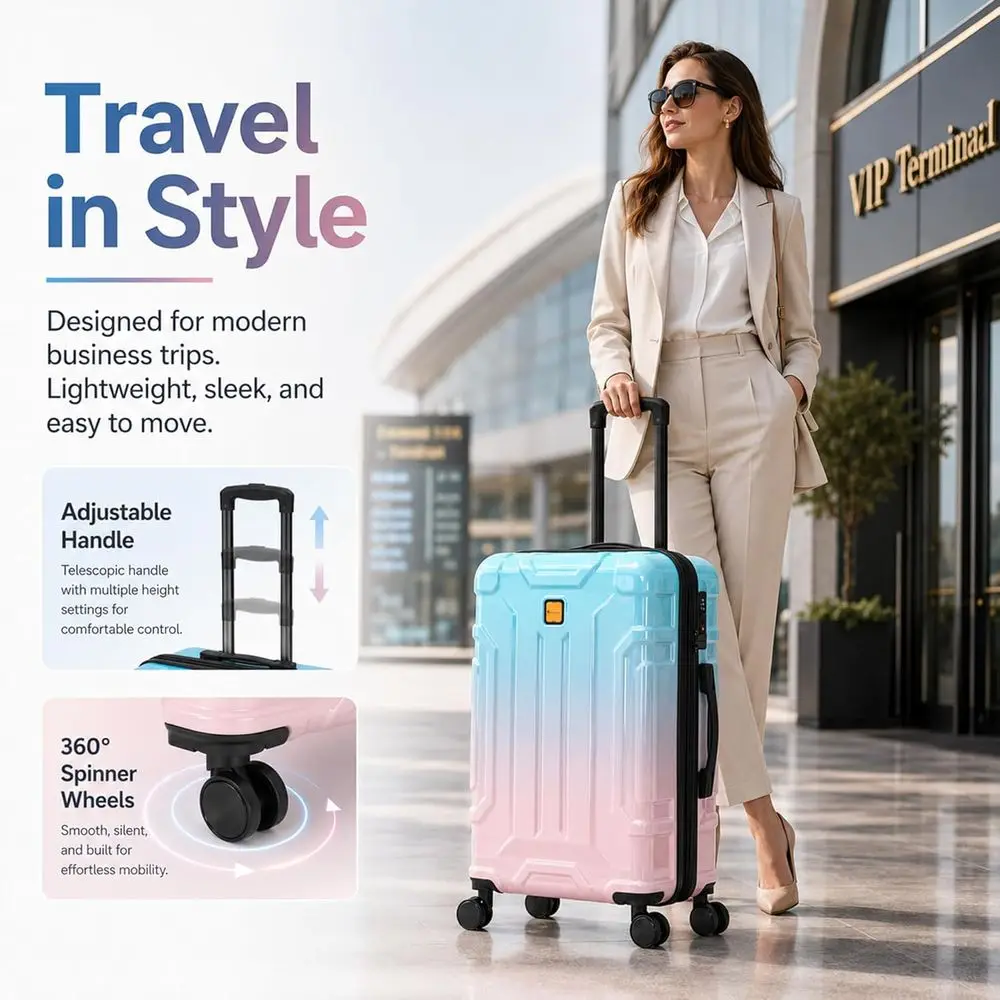 5 Piece Hardshell Luggage Set, - đánh giá và giá Expandable Hard Shell Luggage Set