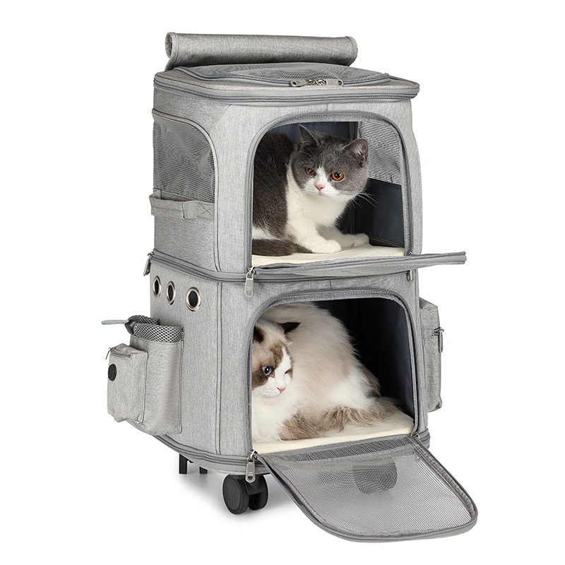 Hanbang Double Layer Pet Rolli - đánh giá và giá Foldable Rolling Luggage Bag