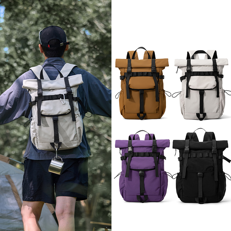 New Men's roll mouth expandabl - đánh giá và giá Foldable Rolling Luggage Bag