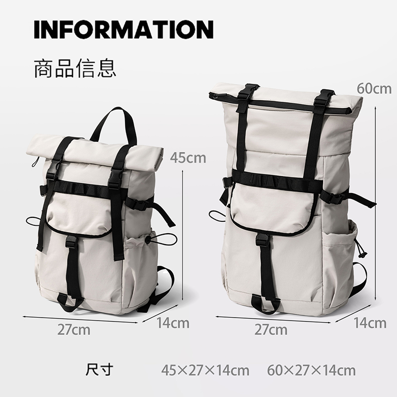 New Men's roll mouth expandabl - đánh giá và giá Foldable Rolling Luggage Bag