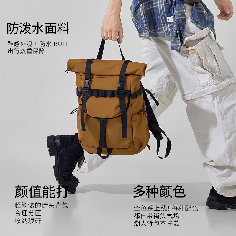 New Men's roll mouth expandabl - đánh giá và giá Foldable Rolling Luggage Bag