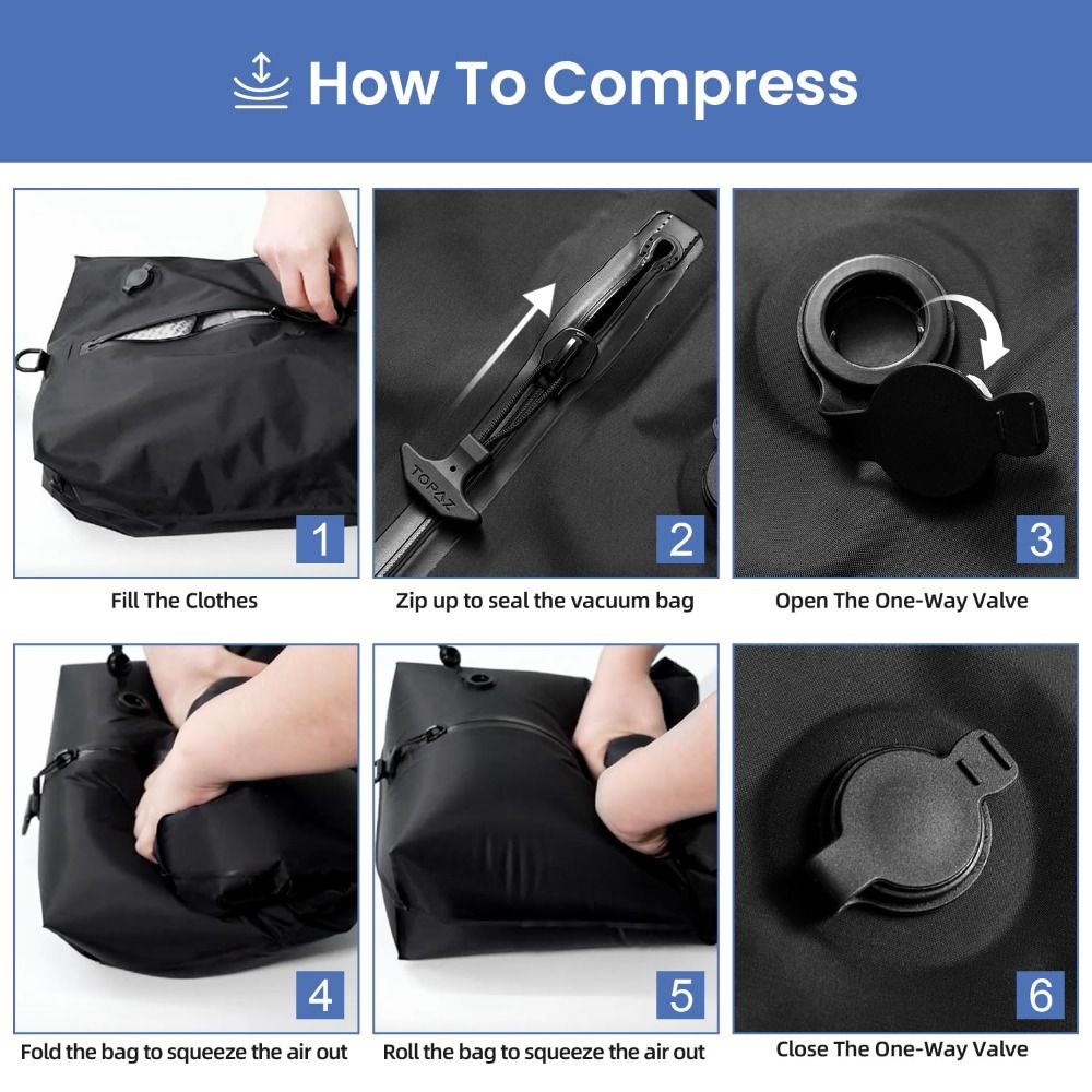 Reusable Vacuum Bags for Trave - đánh giá và giá Luggage