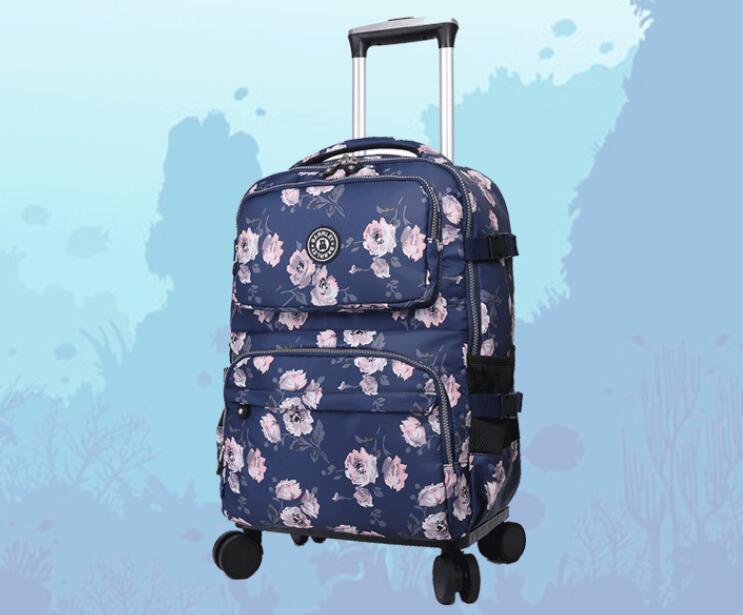 Women Travel Trolley Suitcase  - đánh giá và giá Foldable Rolling Luggage Bag