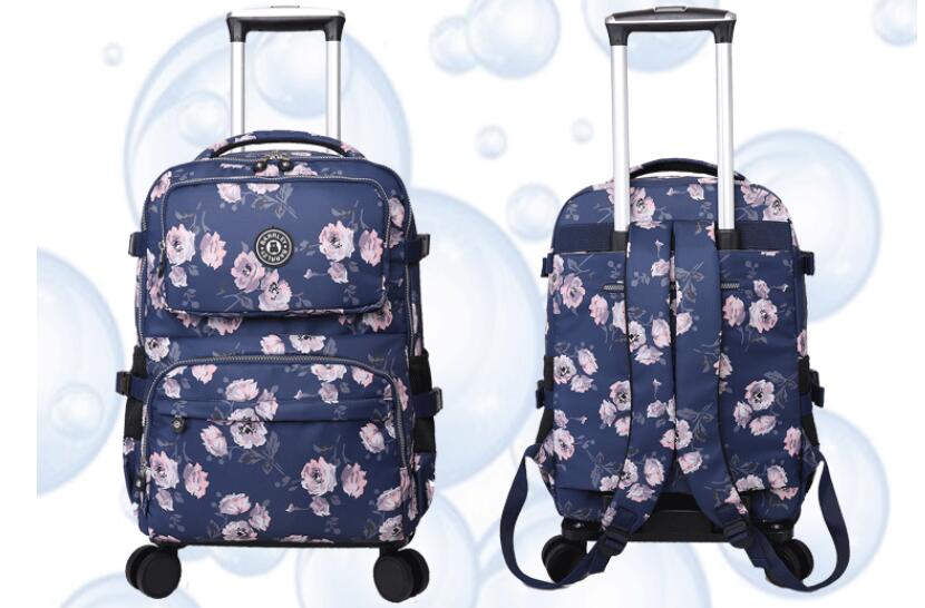 Women Travel Trolley Suitcase  - đánh giá và giá Foldable Rolling Luggage Bag