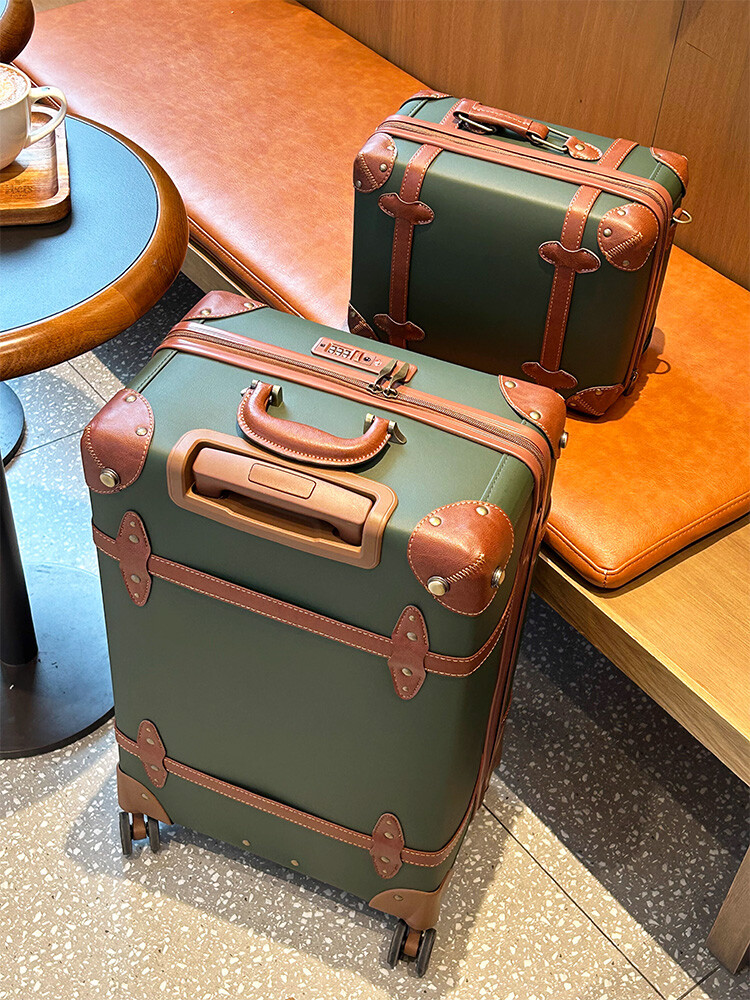 Vintage PU Leather Suitcase fo - đánh giá và giá Retro Vintage Trunk Suitcase