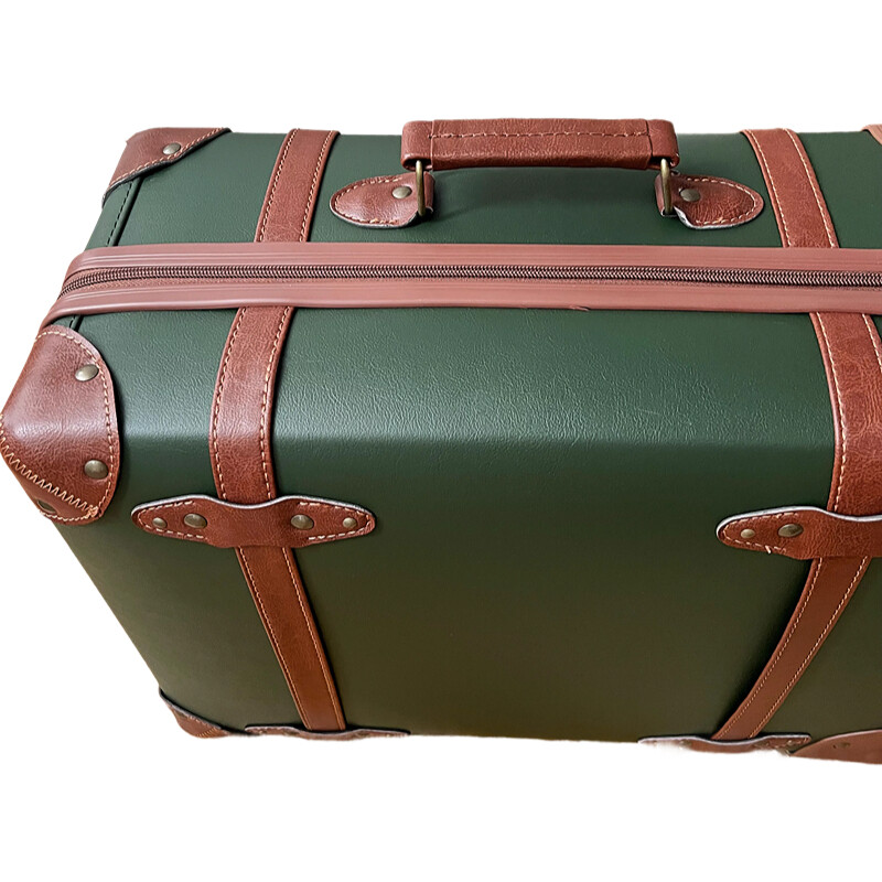 Vintage PU Leather Suitcase fo - đánh giá và giá Retro Vintage Trunk Suitcase