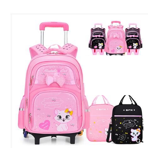 Student School Rolling Backpac - đánh giá và giá Foldable Rolling Luggage Bag