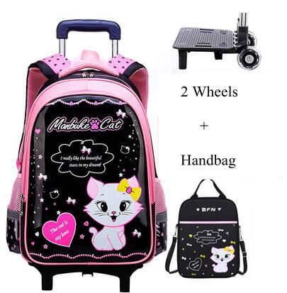Student School Rolling Backpac - đánh giá và giá Foldable Rolling Luggage Bag