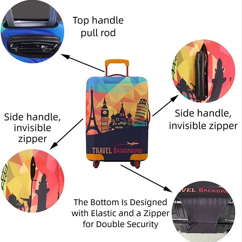 New Travel Suitcases Protector - đánh giá và giá Waterproof Suitcase Cover Protector