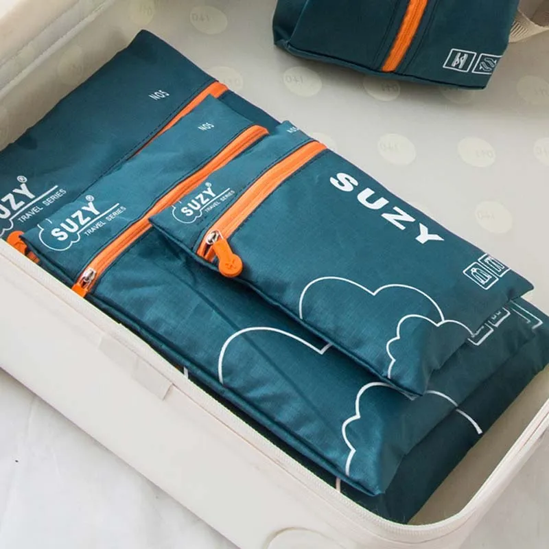 7/6 Pieces Set Travel Organize - đánh giá và giá Foldable Rolling Luggage Bag