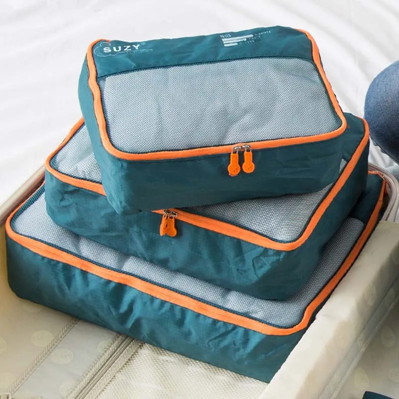 7/6 Pieces Set Travel Organize - đánh giá và giá Foldable Rolling Luggage Bag