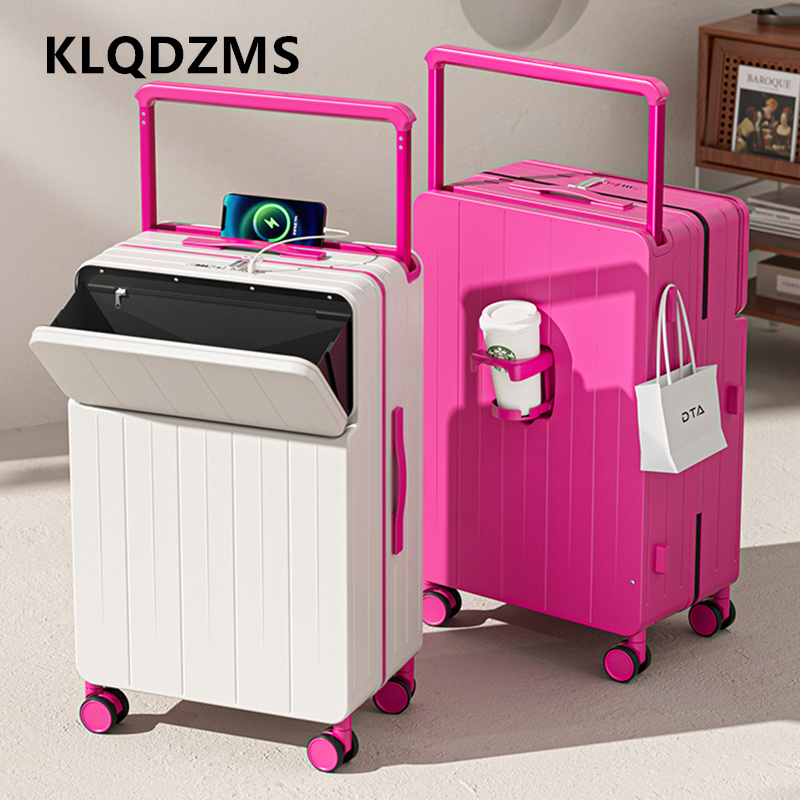 KLQDZMS Multifunctional Suitca - đánh giá và giá Front Opening Laptop Luggage 24 Inch
