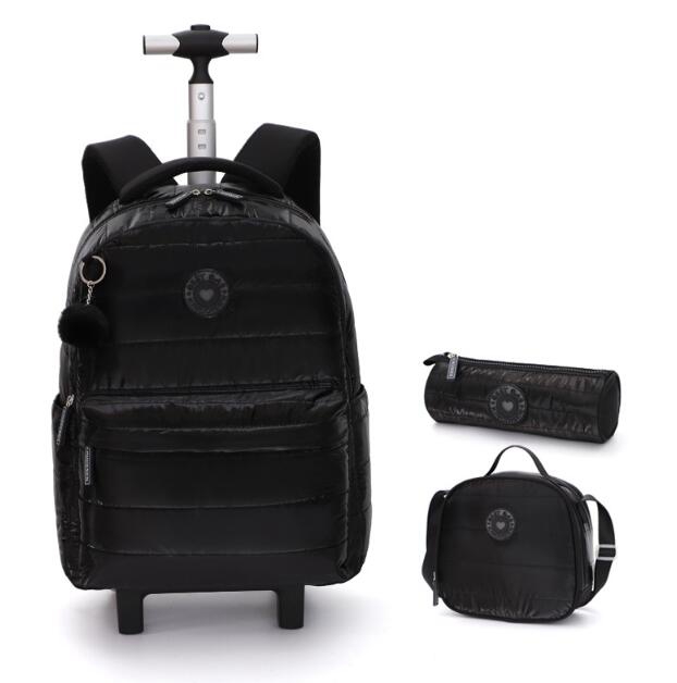18 inch School Wheeled backpac - đánh giá và giá Foldable Rolling Luggage Bag