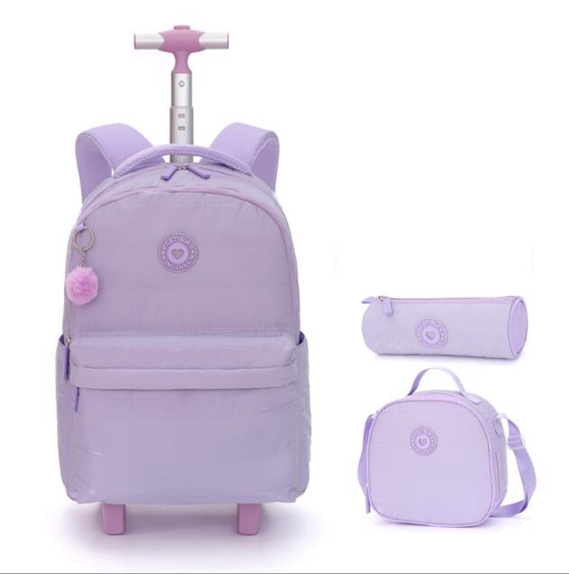 18 inch School Wheeled backpac - đánh giá và giá Foldable Rolling Luggage Bag