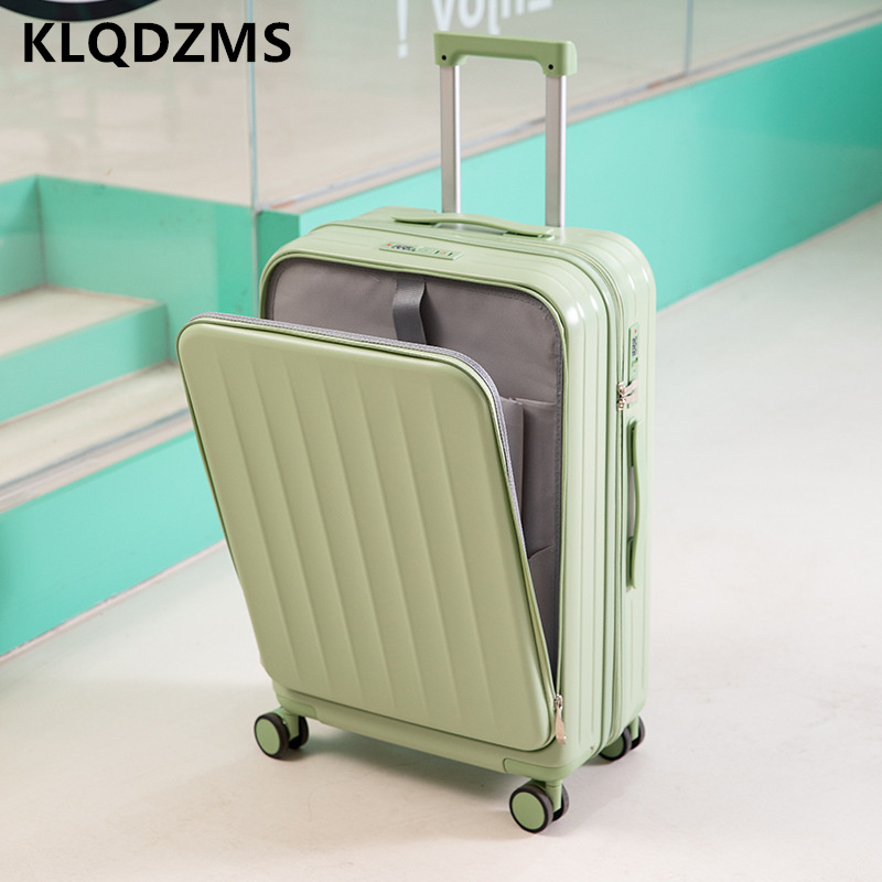 KLQDZMS Multifunctional Suitca - đánh giá và giá Front Opening Laptop Luggage 24 Inch