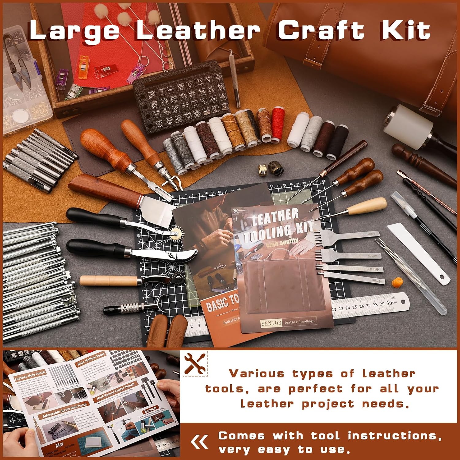 Leather Tooling Kit Leather Cr - đánh giá và giá Handbags