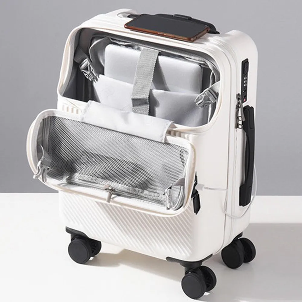 Front Open Lid Trolley Case PC - đánh giá và giá Front Opening Laptop Luggage 24 Inch