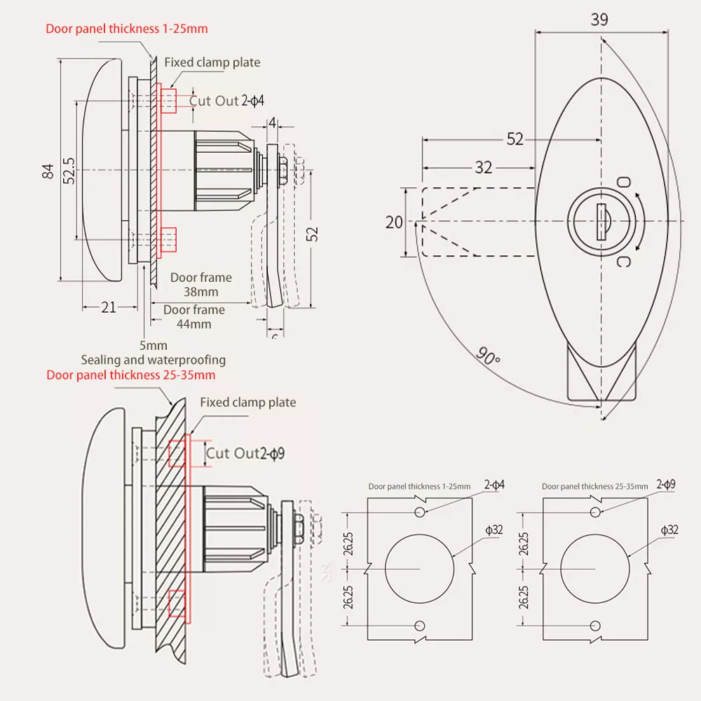 Caravan T-Handle Lock With 2 K - đánh giá và giá Luggage