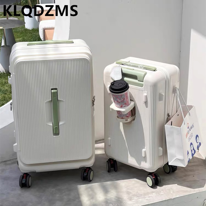 KLQDZMS Rolling Luggage Bag Fr - đánh giá và giá Front Opening Laptop Luggage 24 Inch