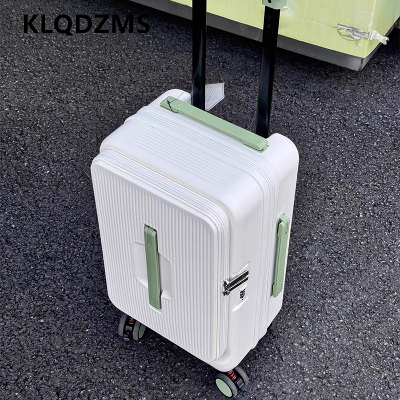 KLQDZMS Rolling Luggage Bag Fr - đánh giá và giá Front Opening Laptop Luggage 24 Inch