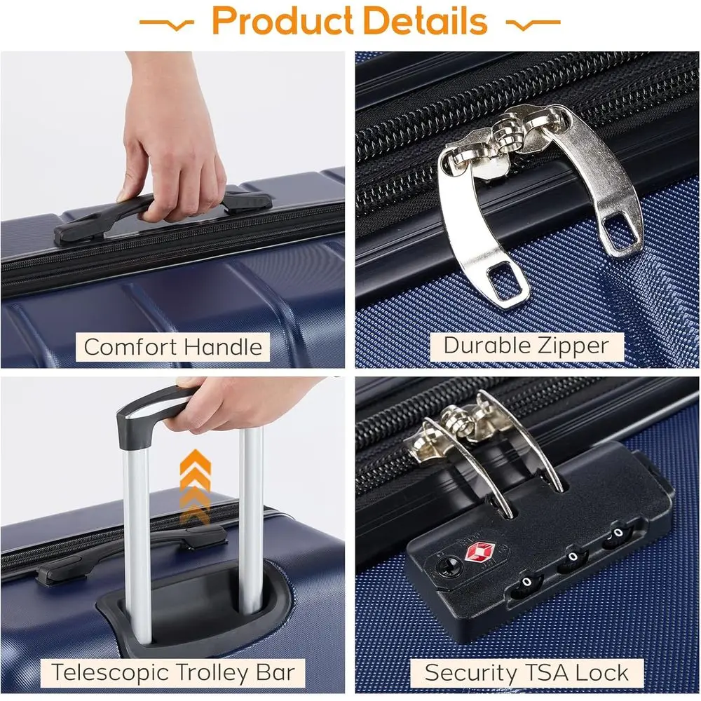 3-Piece Hardshell Expandable L - đánh giá và giá Expandable Hard Shell Luggage Set
