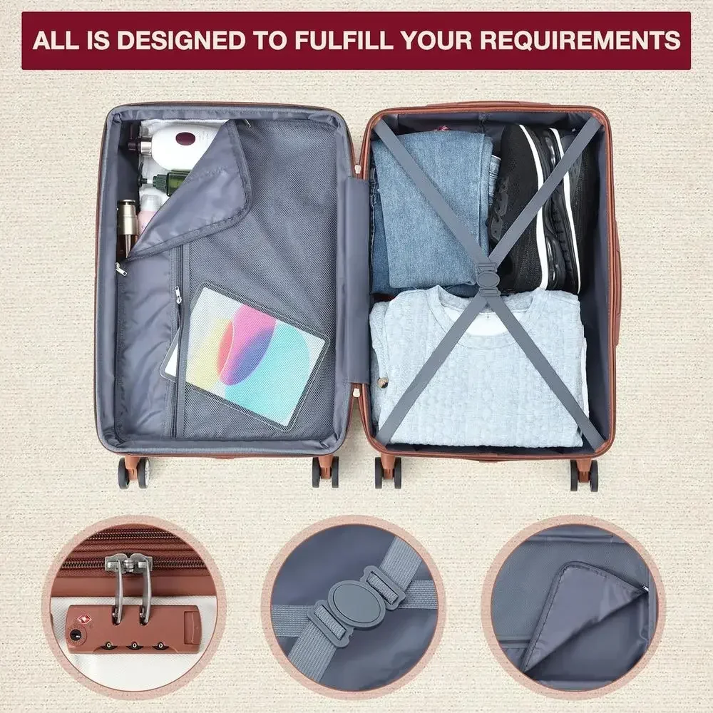 Expandable 3-Piece Hardshell L - đánh giá và giá Expandable Hard Shell Luggage Set