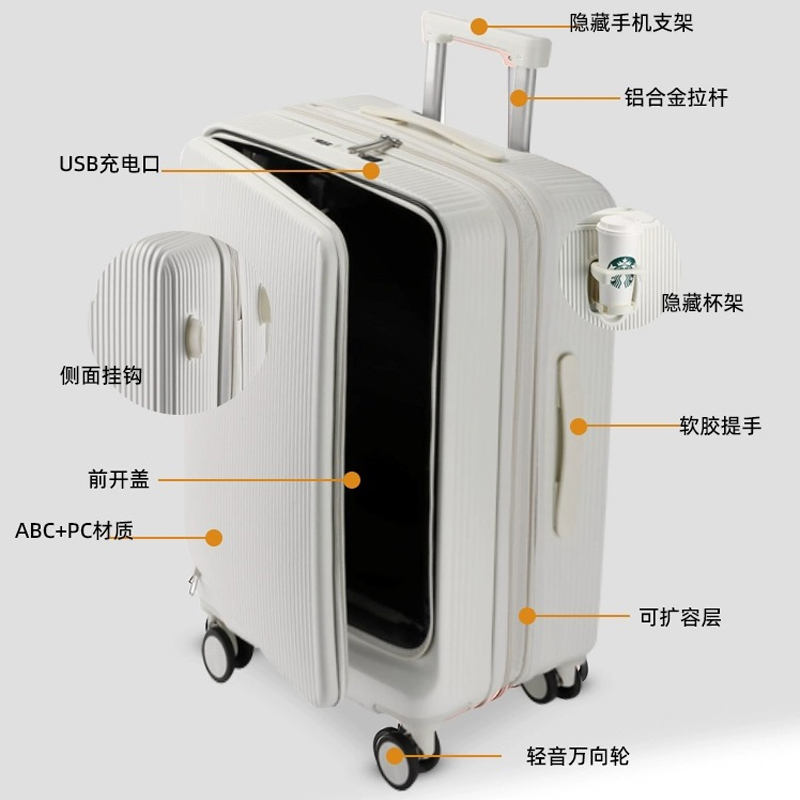 Hot!New 20/22/24/26/28 inch wo - đánh giá và giá Front Opening Laptop Luggage 24 Inch