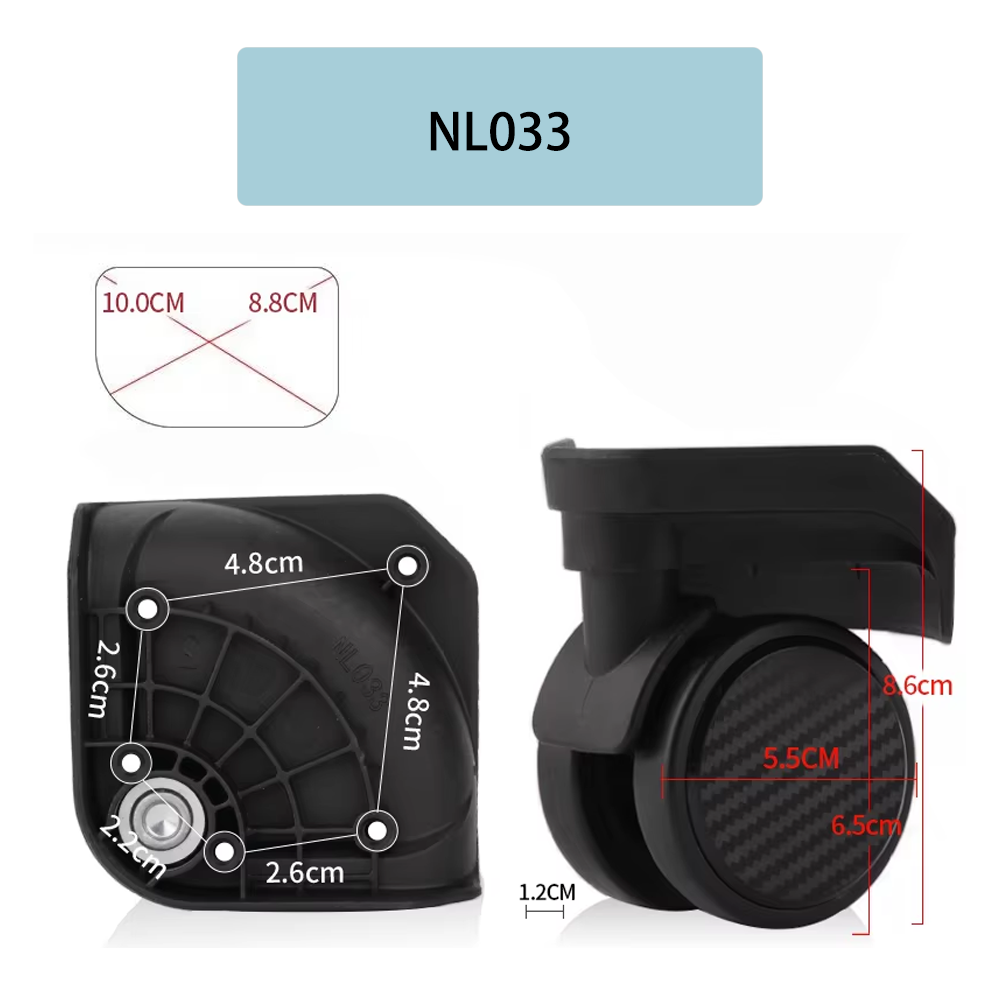 Replacement For Baixiang NL033 - đánh giá và giá Silent Replacement Luggage Wheels
