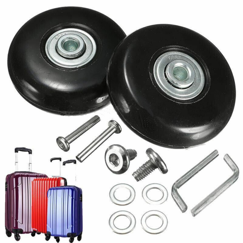 2Pcs Replace Wheels With Screw - đánh giá và giá Silent Replacement Luggage Wheels