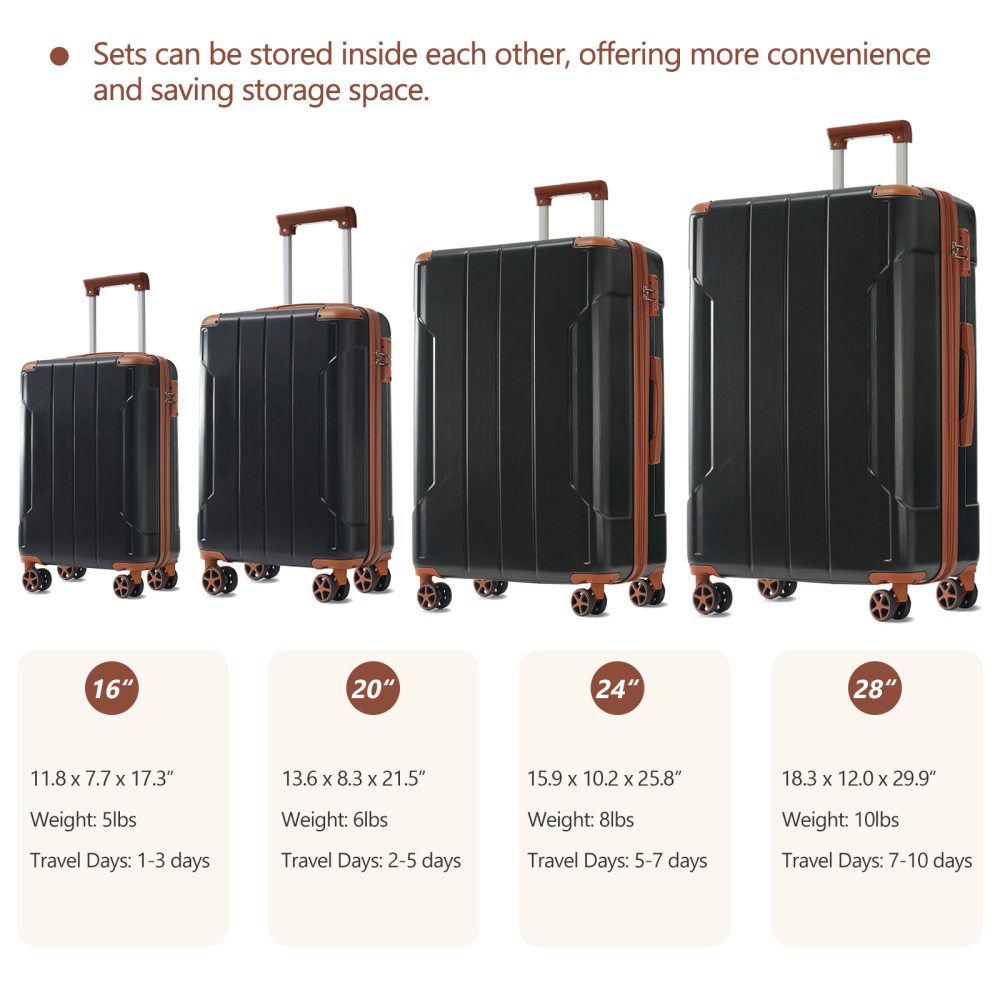 Hardshell Luggage Sets 6 Piece - đánh giá và giá Expandable Hard Shell Luggage Set