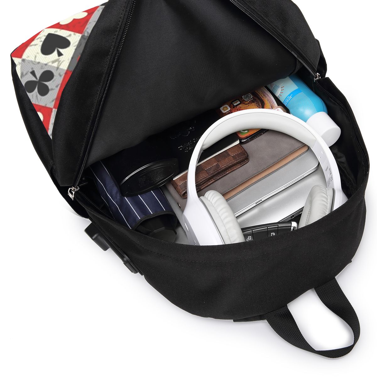 Playing Cards Poker Print Back - đánh giá và giá Travel Bags