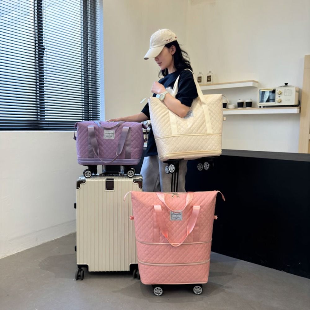 New Oxford Cloth Duffle Pack L - đánh giá và giá Foldable Rolling Luggage Bag
