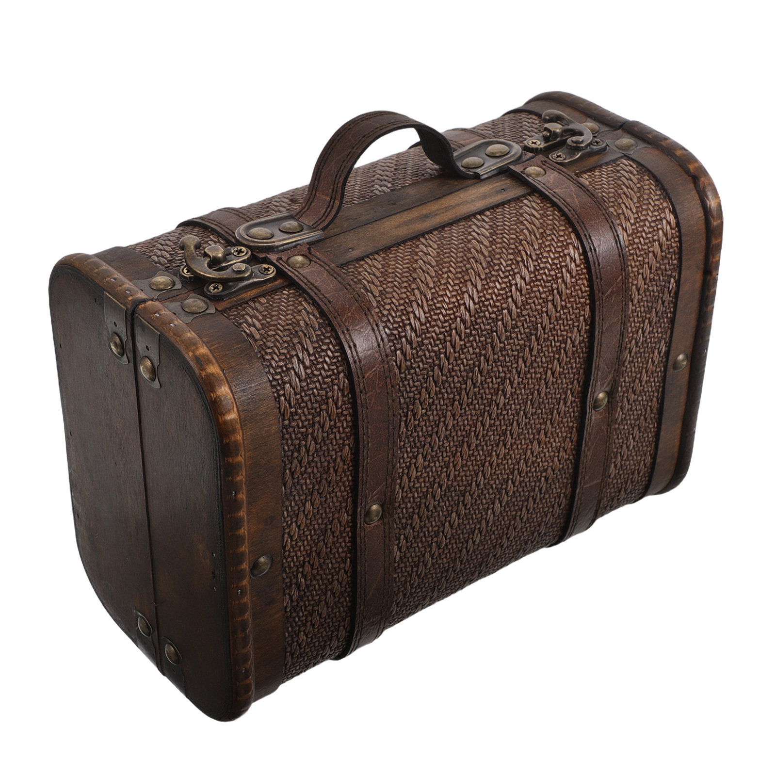 Retro Wood Storage Box Vintage - đánh giá và giá Retro Vintage Trunk Suitcase