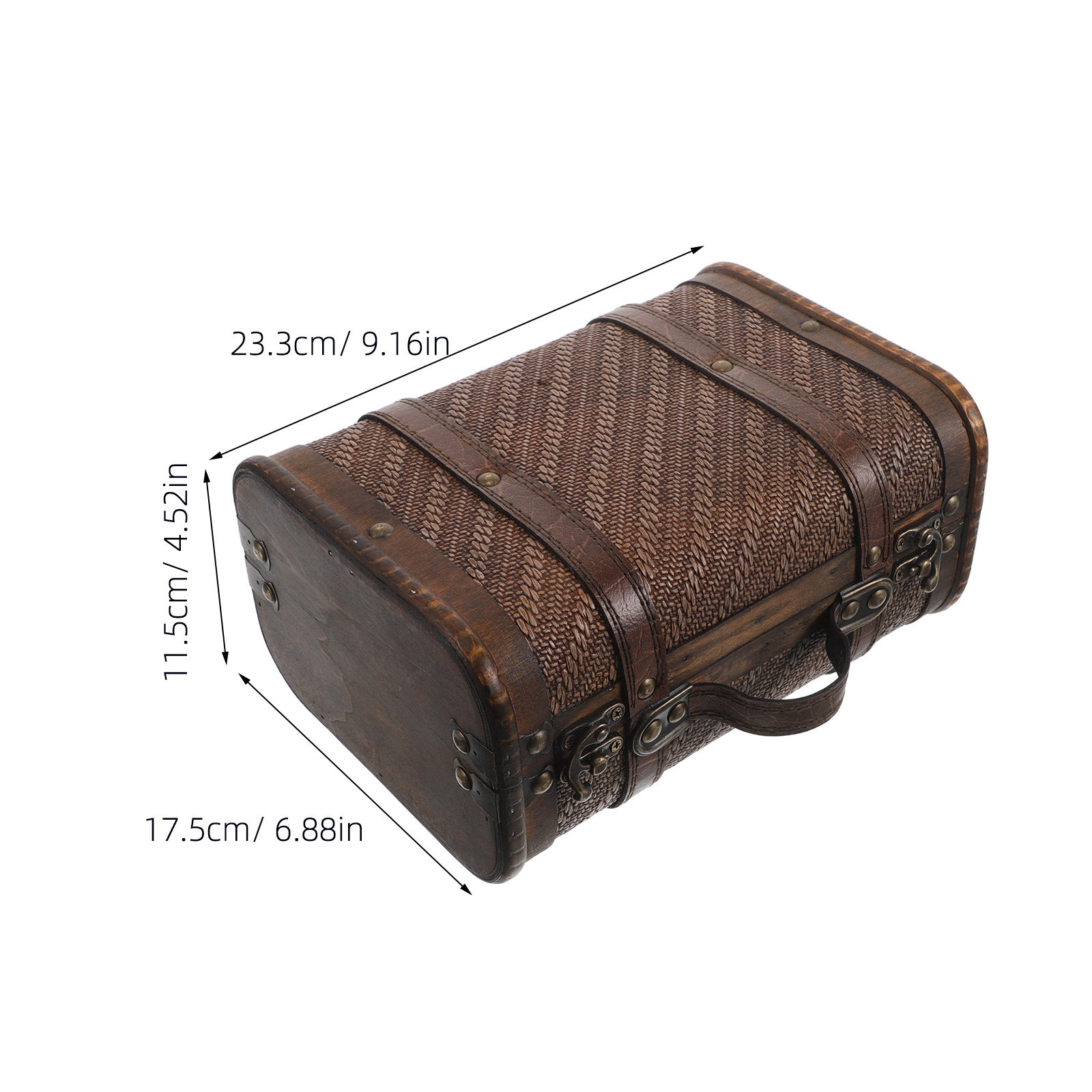 Retro Wood Storage Box Vintage - đánh giá và giá Retro Vintage Trunk Suitcase