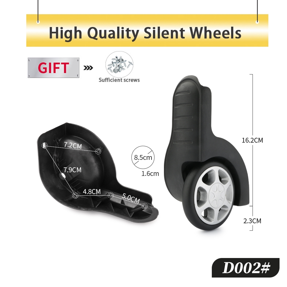Luggage Fixed High Quality Cas - đánh giá và giá Silent Replacement Luggage Wheels