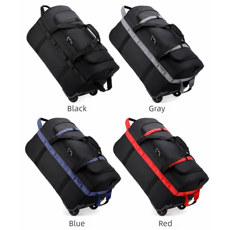 Heavy-Duty Wheeled Duffel Bag  - đánh giá và giá Foldable Rolling Luggage Bag