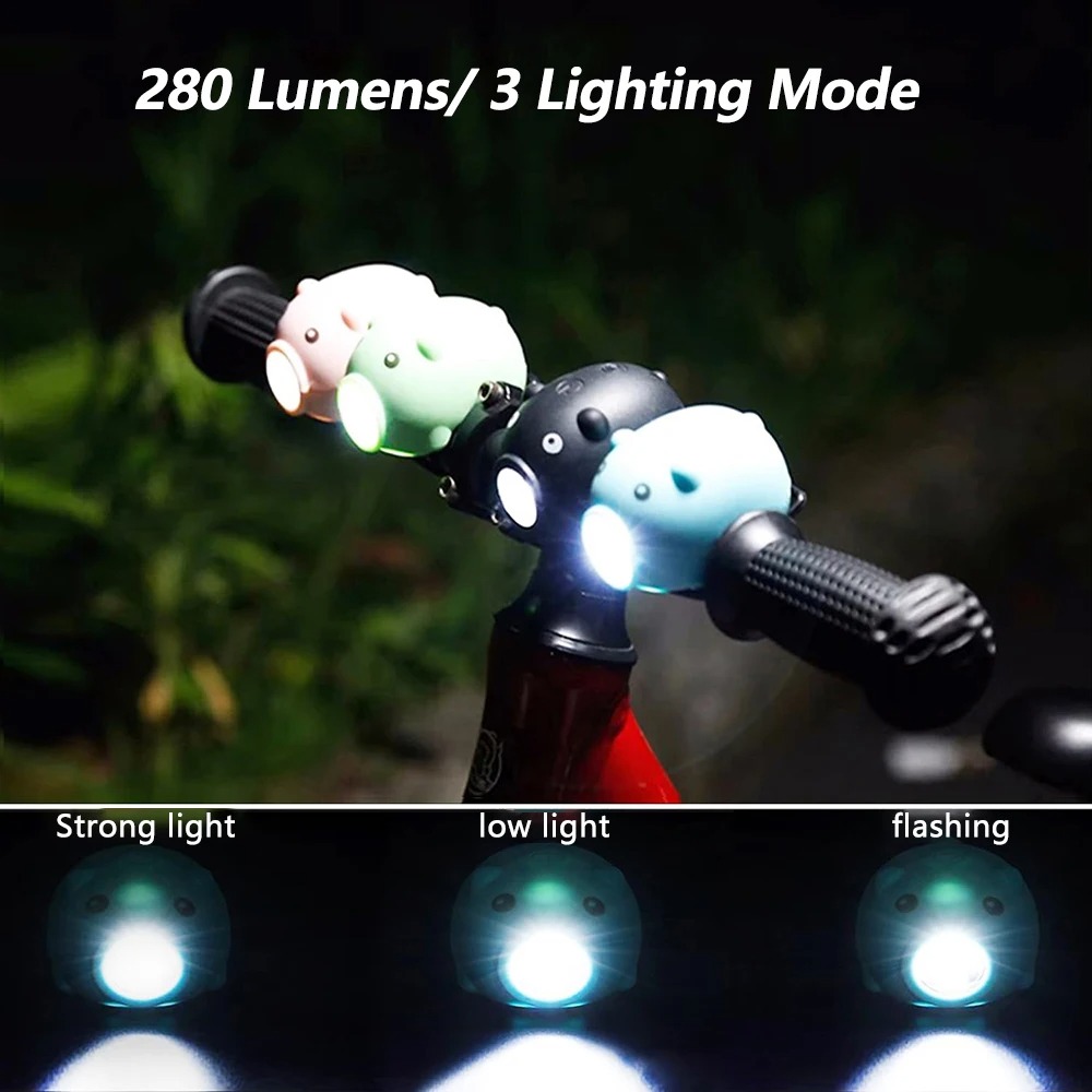 Cute Pig Bicycle Front Light w - đánh giá và giá Kids Ride On Suitcase Scooter