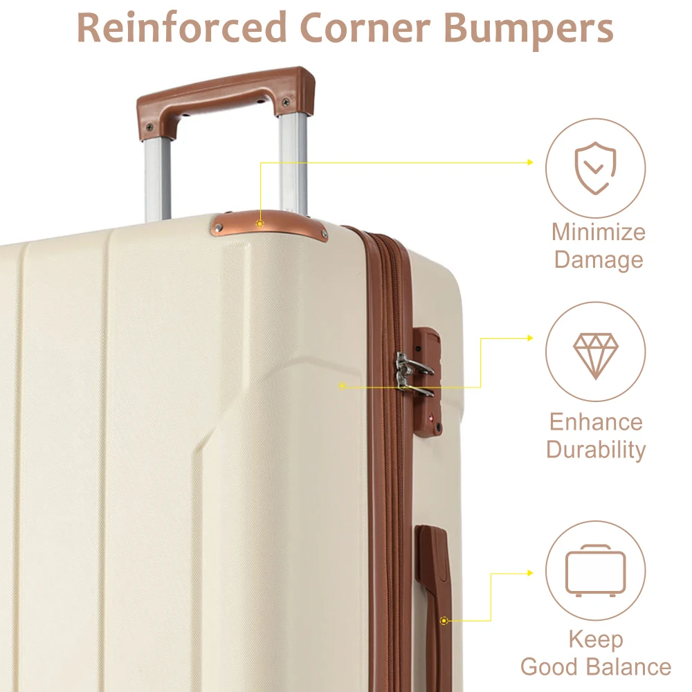Hardshell ABS Luggage Sets 2 P - đánh giá và giá Expandable Hard Shell Luggage Set