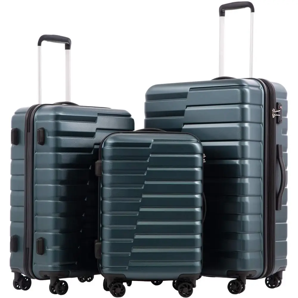 3-Piece Hard Shell Spinner Sui - đánh giá và giá Expandable Hard Shell Luggage Set